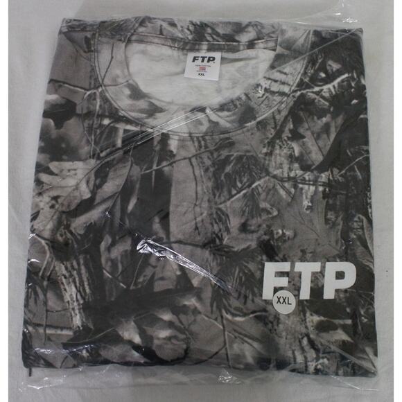 FTP Grey Camo Logo Tee XXL NEW realtree camouflage - Picture 1 of 2